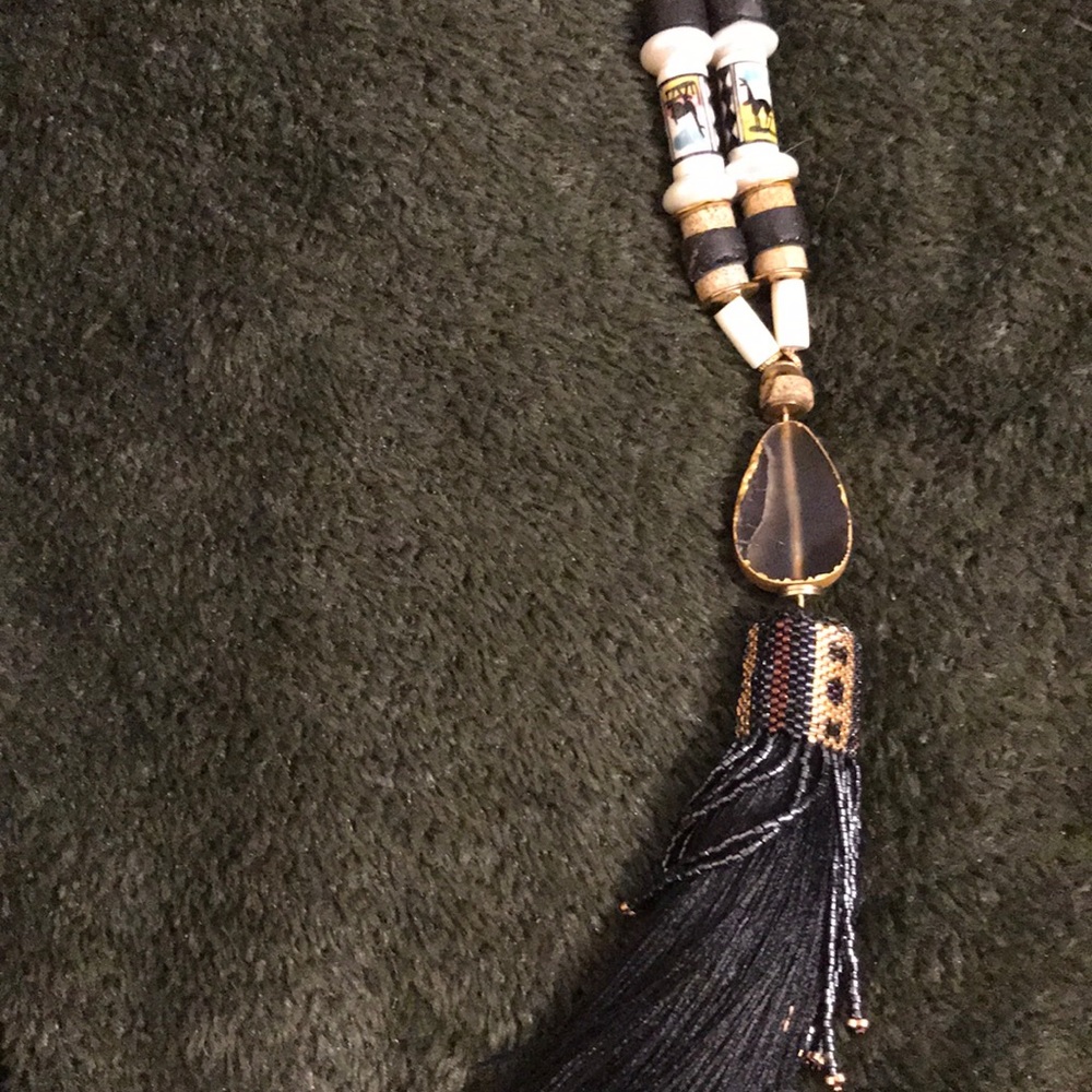 Exquisite beaded druzy necklace from Nordstrom